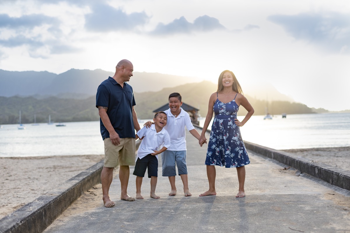 Neary and family Kauai photo by   family photographer David Marsh